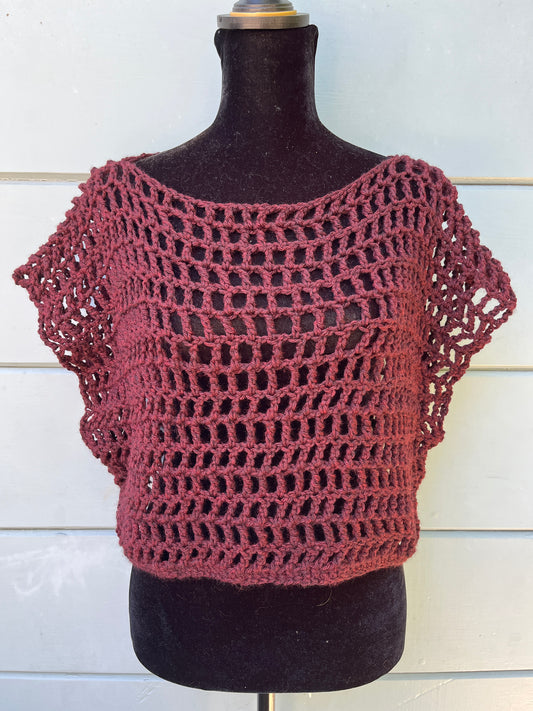Boxy mesh blouse